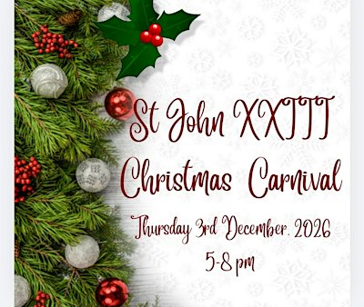 2026 -  St John XXIII Christmas Carnival