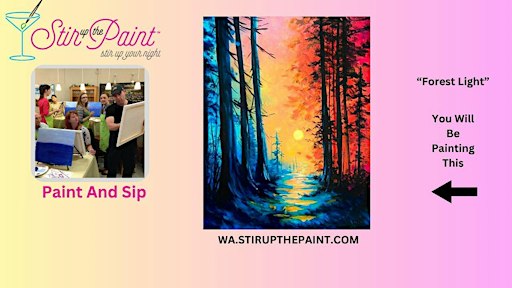 Seattle Paint and Sip, Paint Party, Paint Night  With Stir Up The Paint