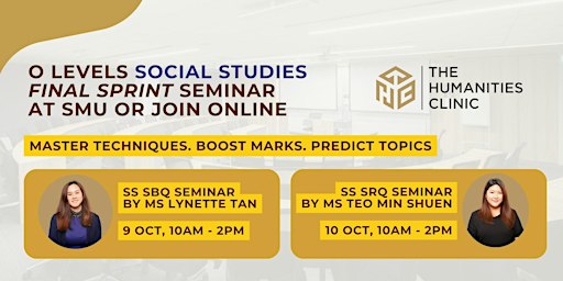 O-Level Social Studies Final Sprint Seminar