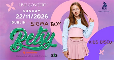 BETSY  IN  DUBLIN   live concert + kids disco