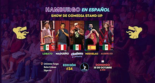 Hamburgo en Español #34 - Comedia stand-up en tu idioma desde 2023