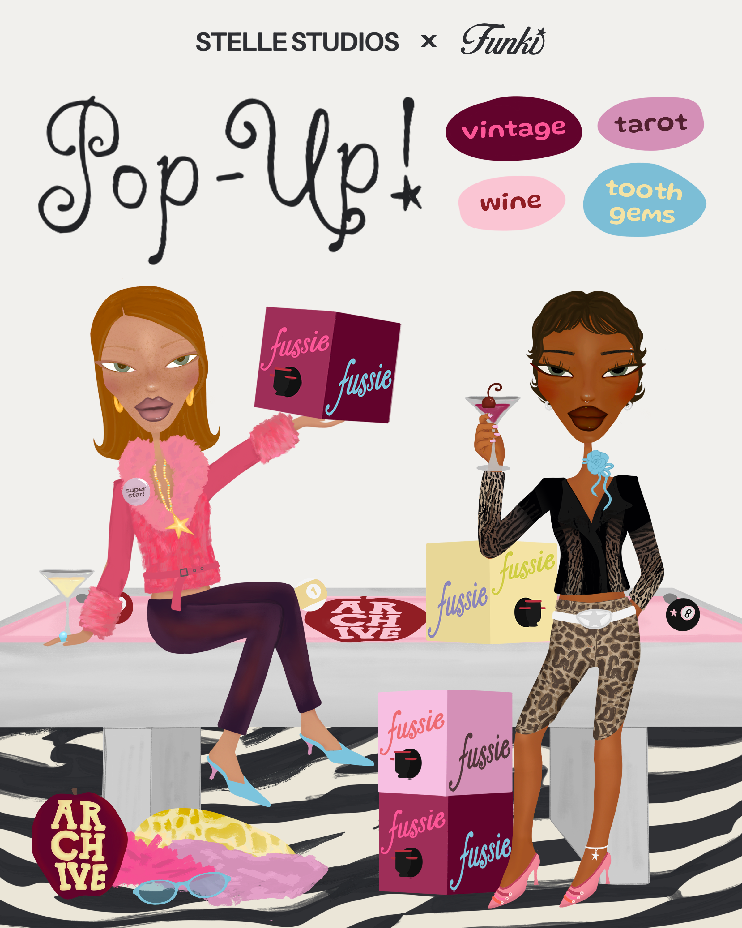 STELLE STUDIOS x Funki Zone: A Vintage Shopping Party at The NY Archive