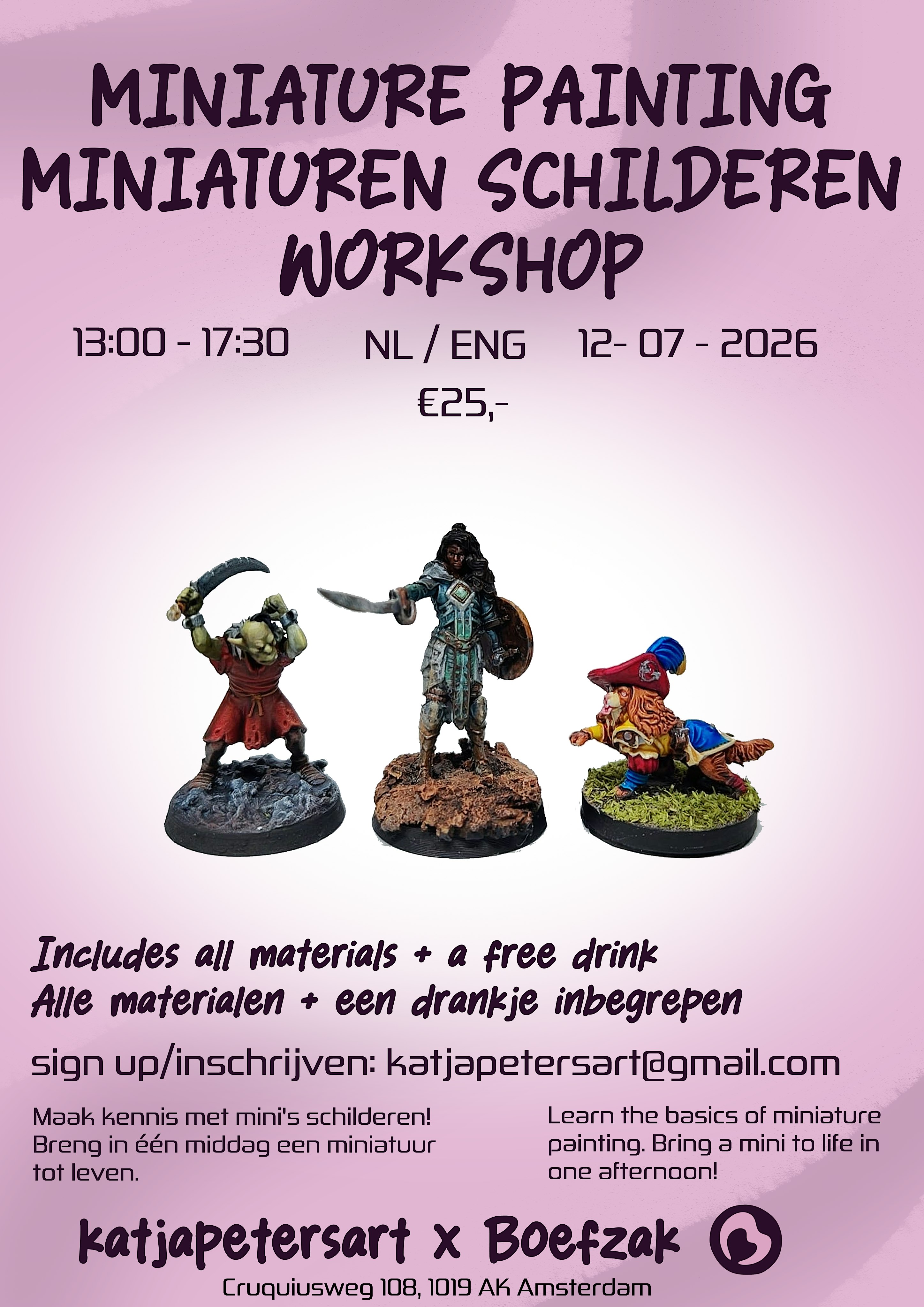 Miniature Painting Workshop / Workshop Minischilderen