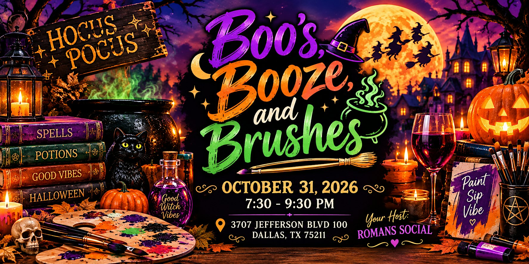 Boo’s, Booze & Brushes