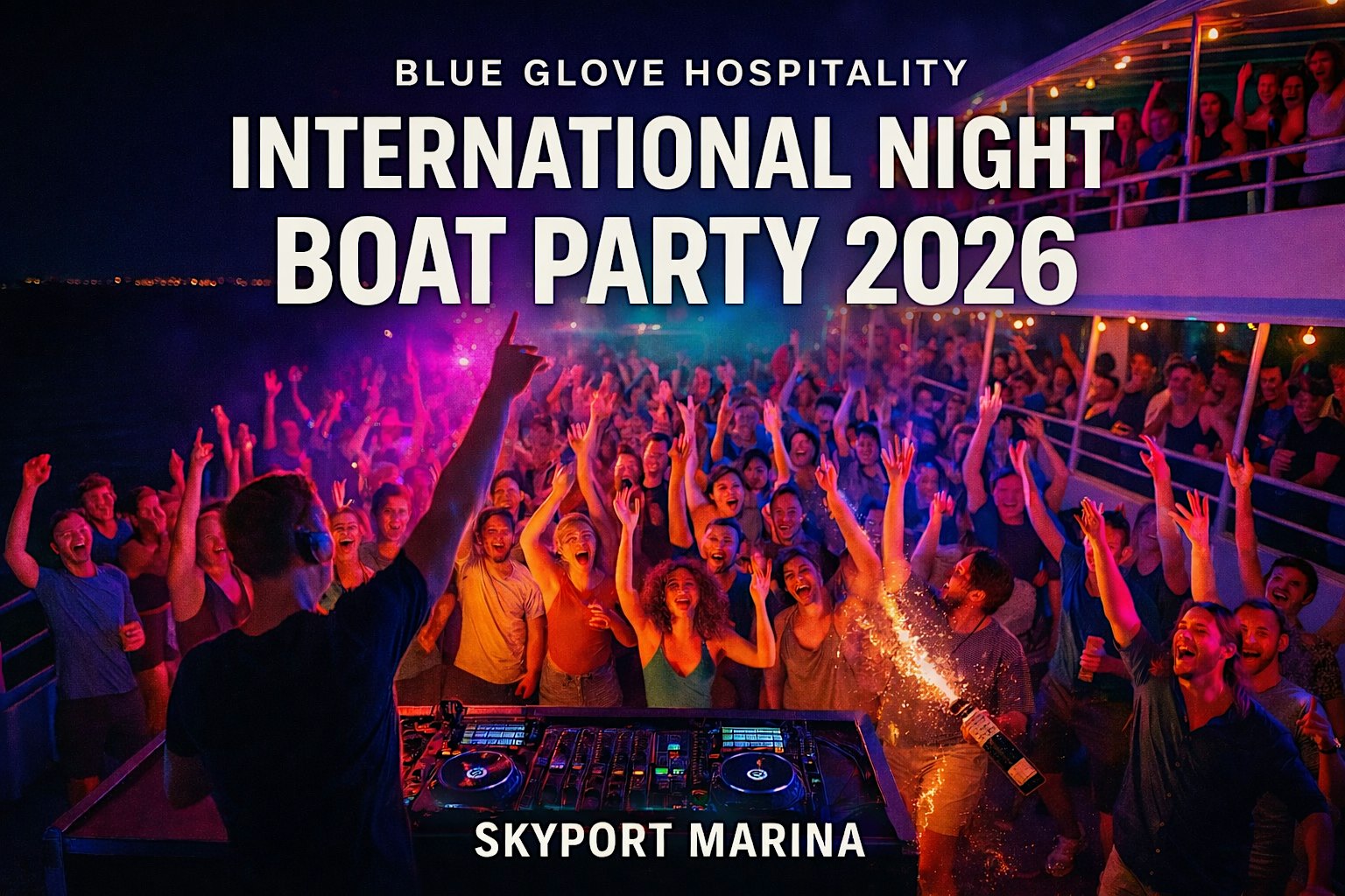 Blue Glove Presents: #1 INTERNATIONAL BOAT PARTY 2026 (Hookah + Open Bar!)