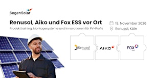 Renusol, Aiko und Fox ESS vor Ort