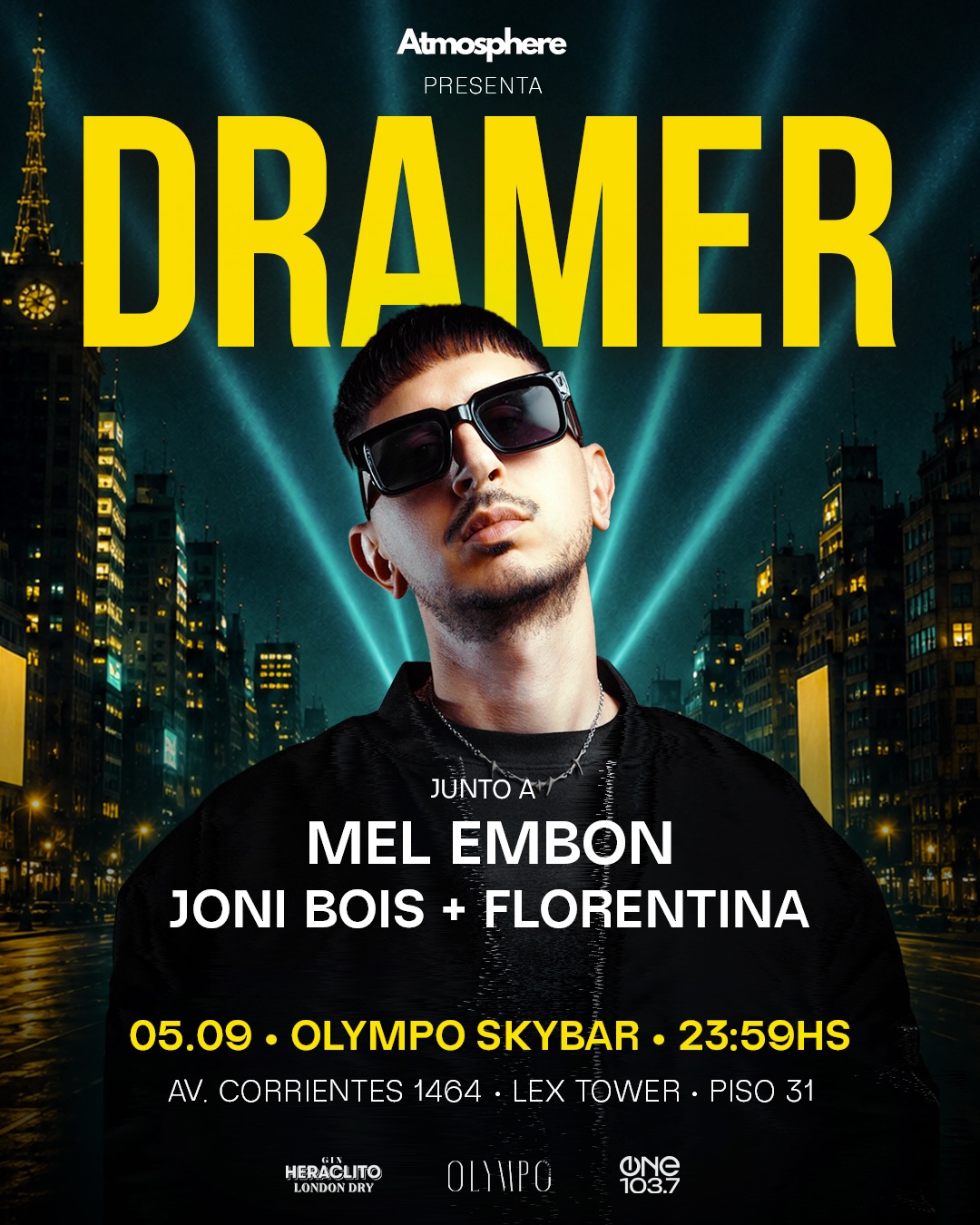 Dramer - Lex Tower, Olympo Sky Bar - ALLMusicParties