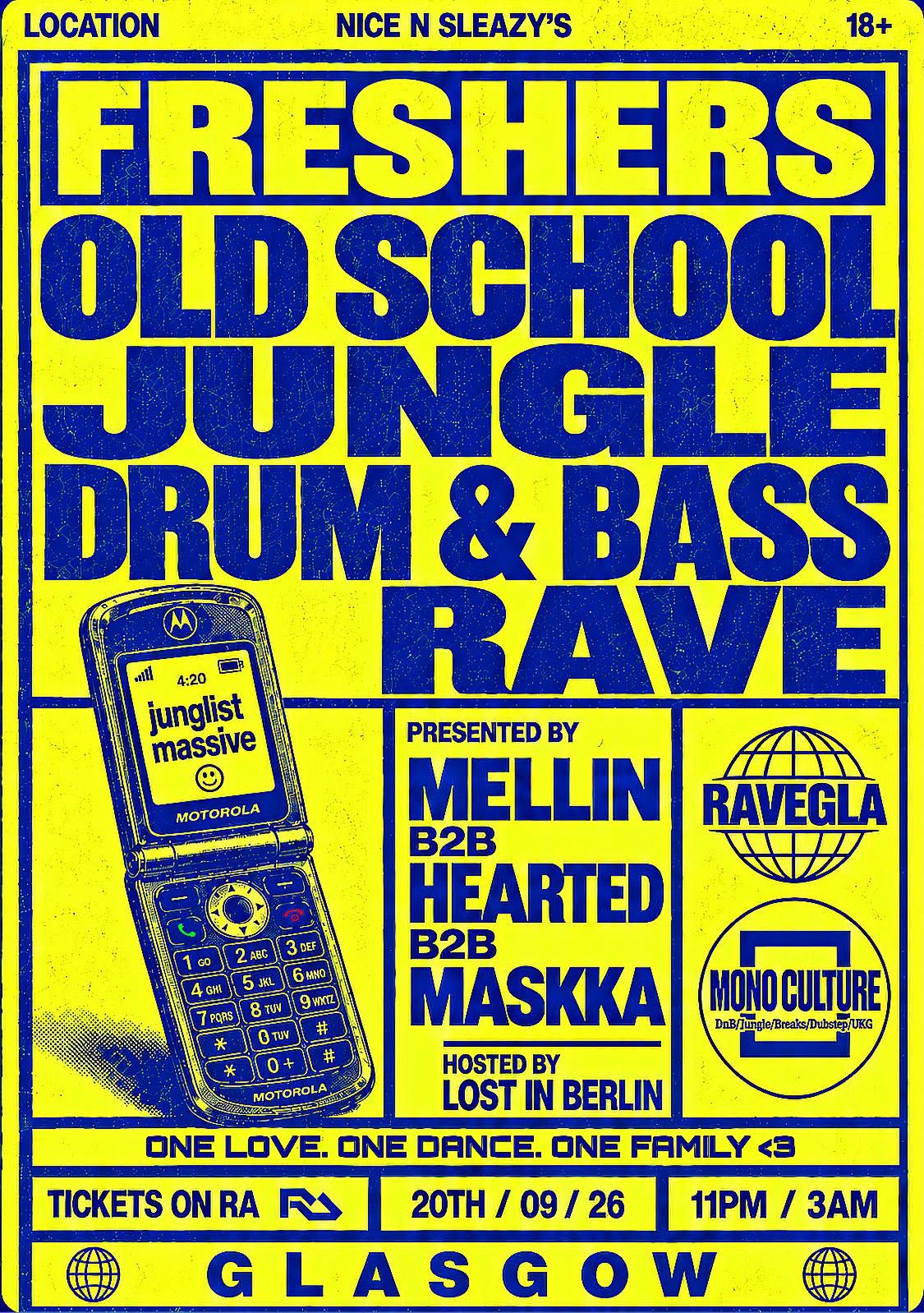 OLD SCHOOL JUNGLE / DNB RAVE - FRESHERS