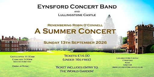 A Summer Concert at Lullingstone Castle - Remembering Robin O'Connell