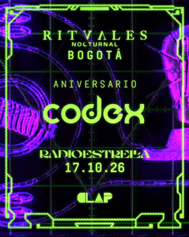 RITVALES Nocturnal: Aniversario Códex