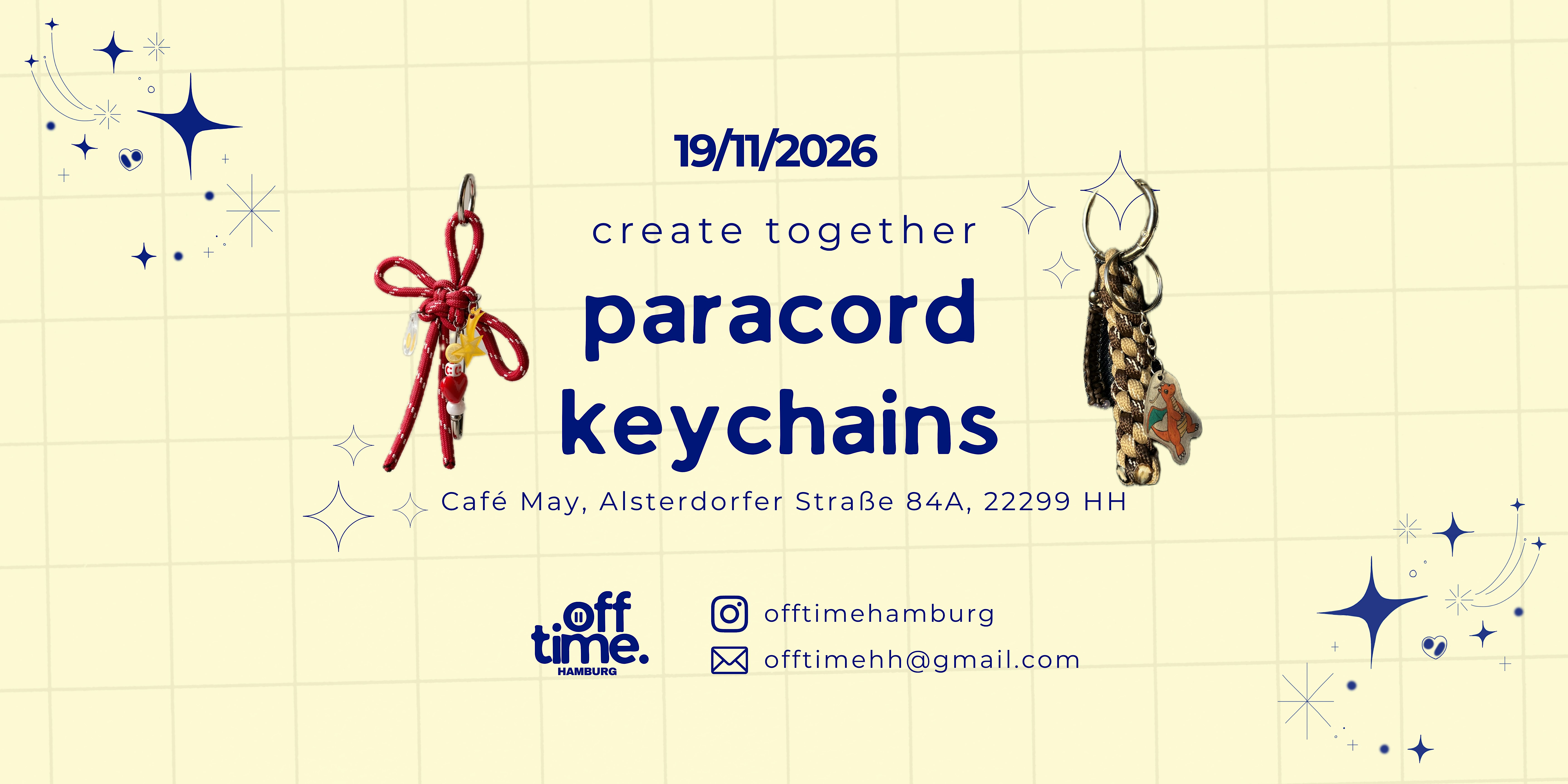 DIY Event Hamburg | Paracord Keychains | create together by offtime