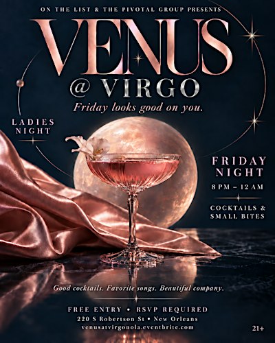 VENUS @ VIRGO LADIES NIGHT