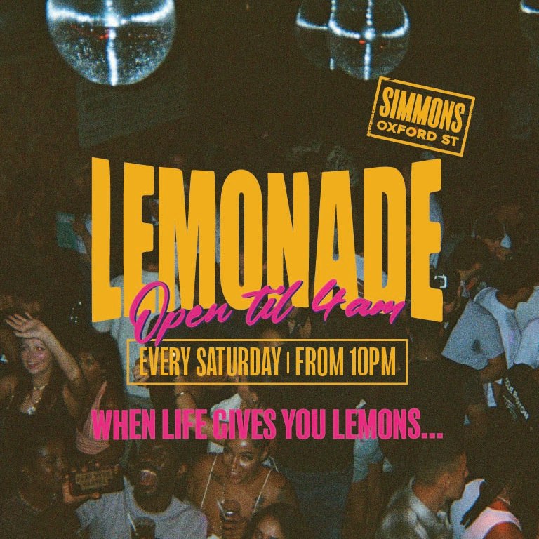 LEMONADE: NYE EDITION — POP, RNB, HIP HOP, AFROBEATS & DANCEHALL… TIL 4AM