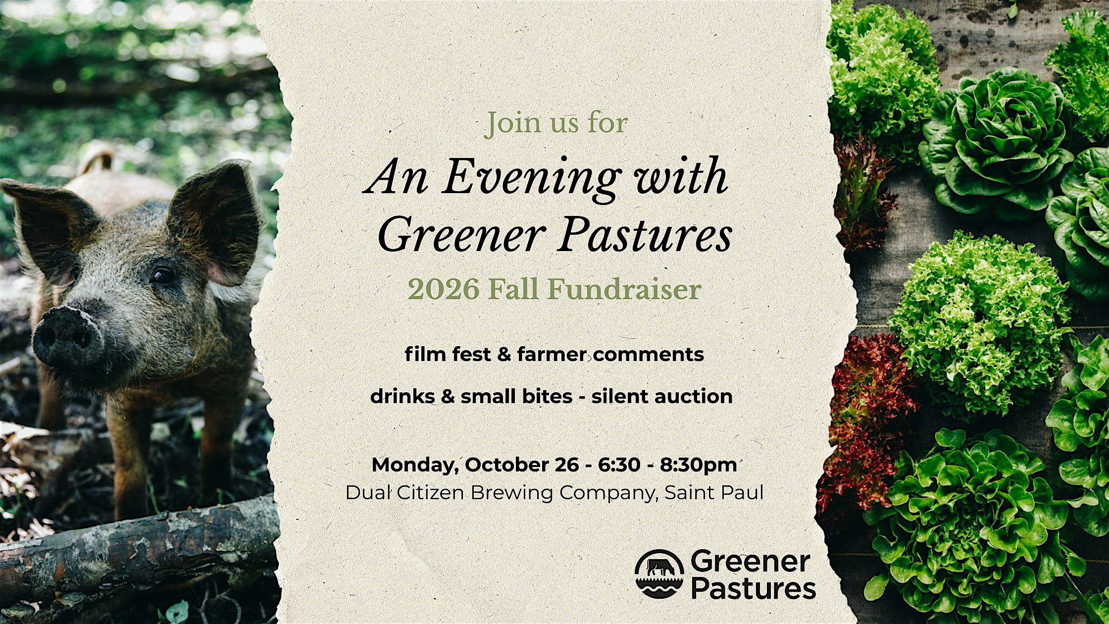 Greener Pastures Fall Fundraiser