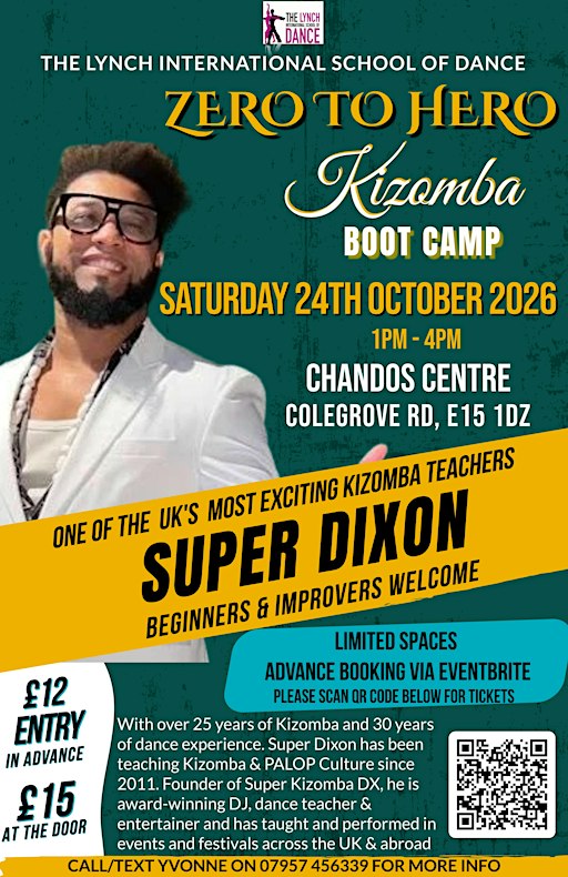 Zero to Hero - Kizomba Bootcamp with Super Dixon