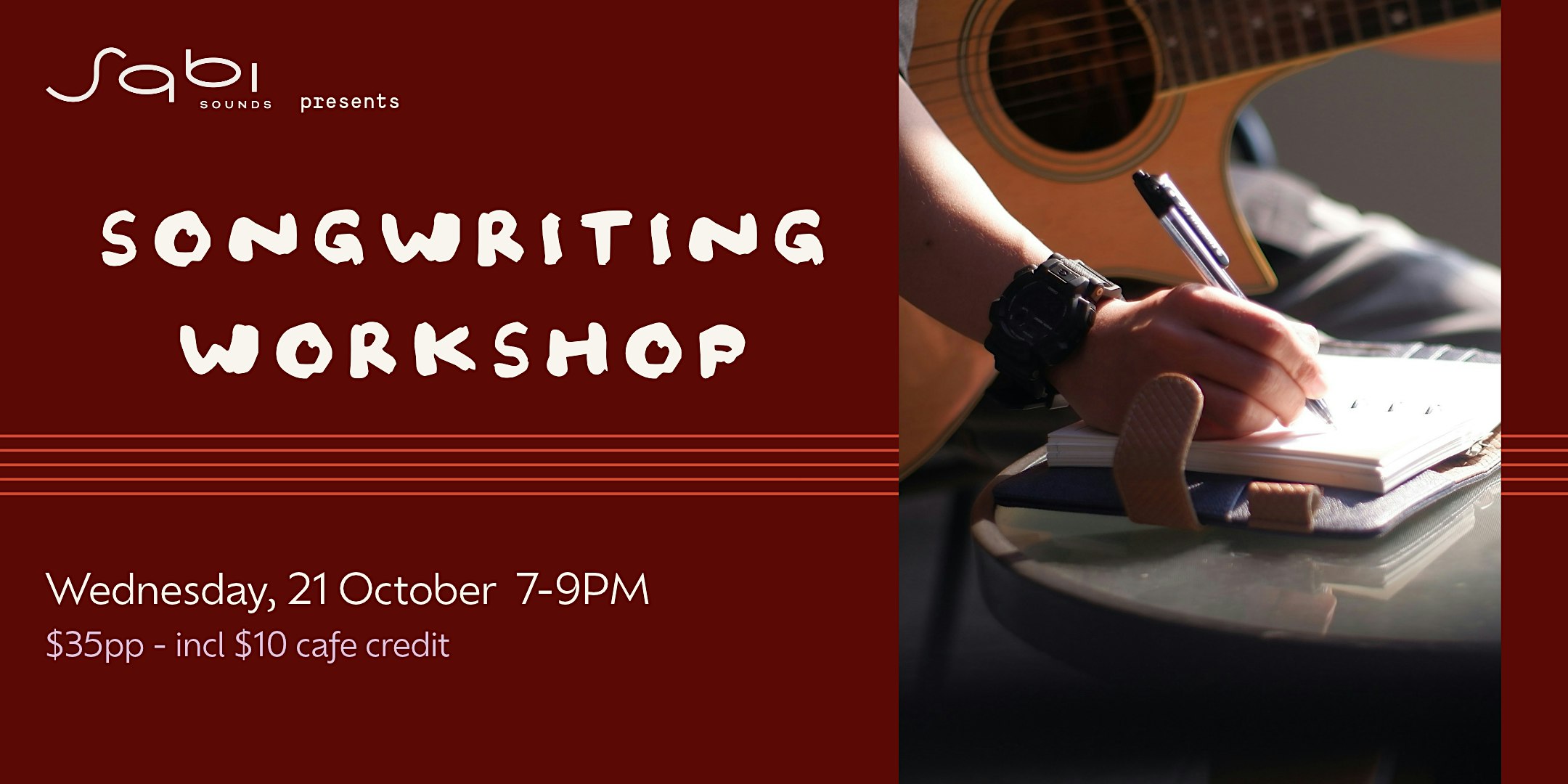 SONGWRITING WORKSHOP - Sabi Sounds Hawthorn