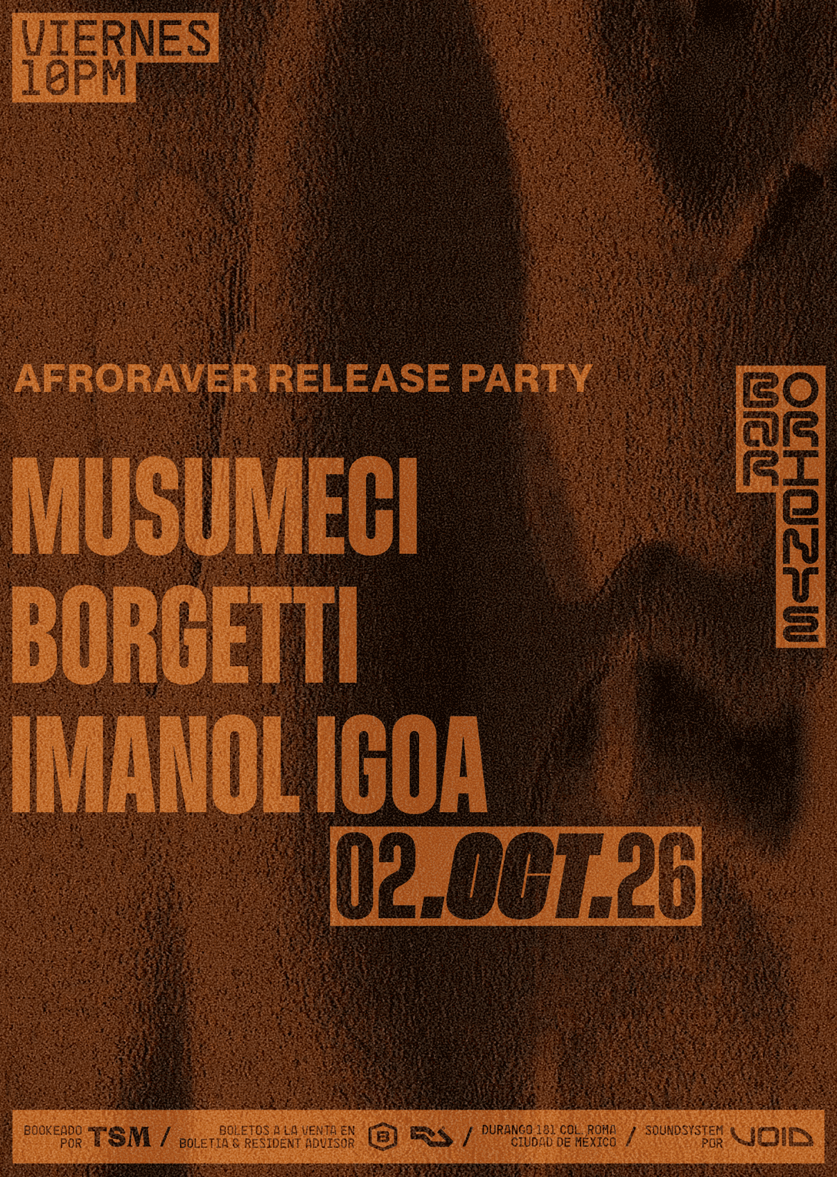 Musumeci (Innervisions), Borgetti (Multinotes), Imanol Igoa (Gozar)