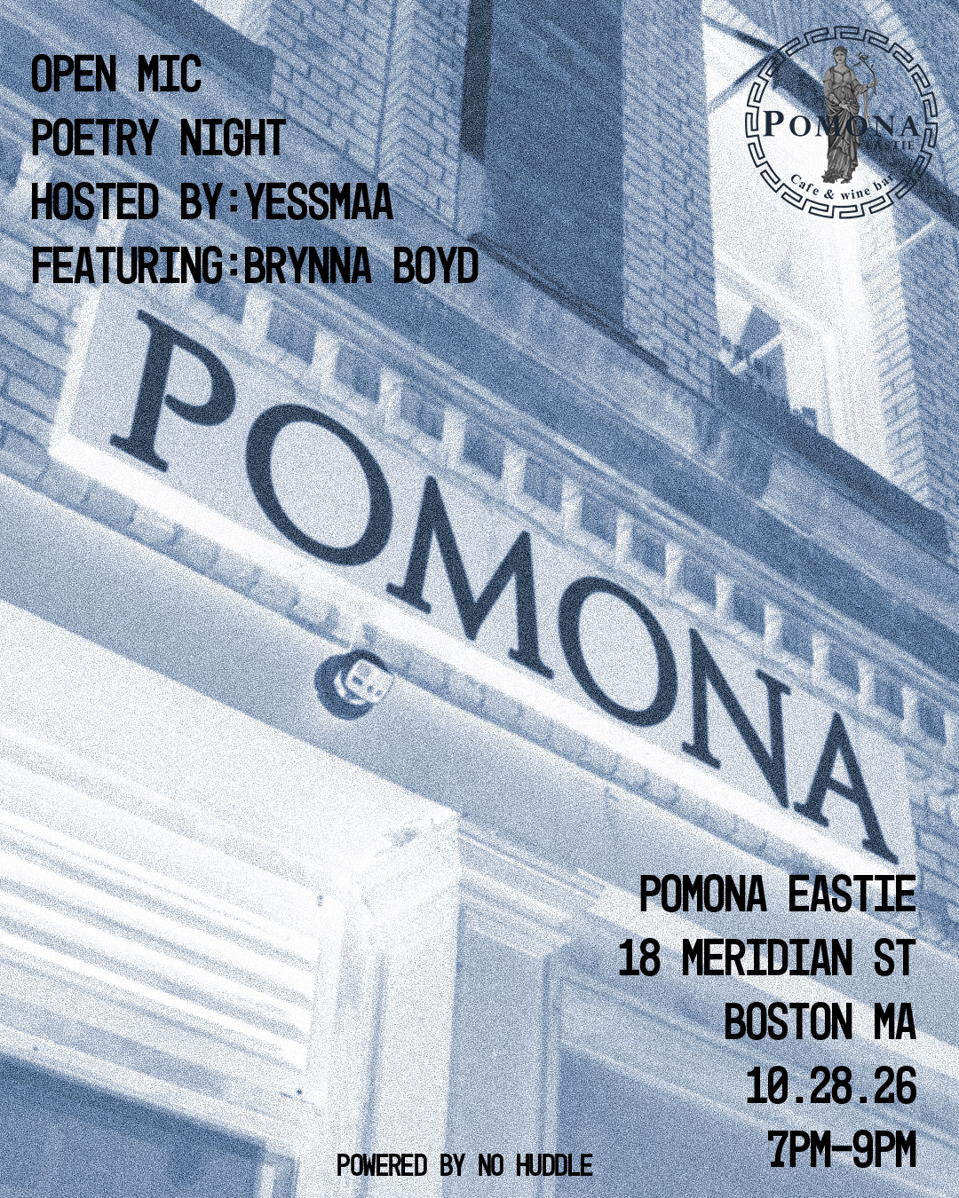 OPEN MIC POETRY NIGHT @ POMONA EASTIE