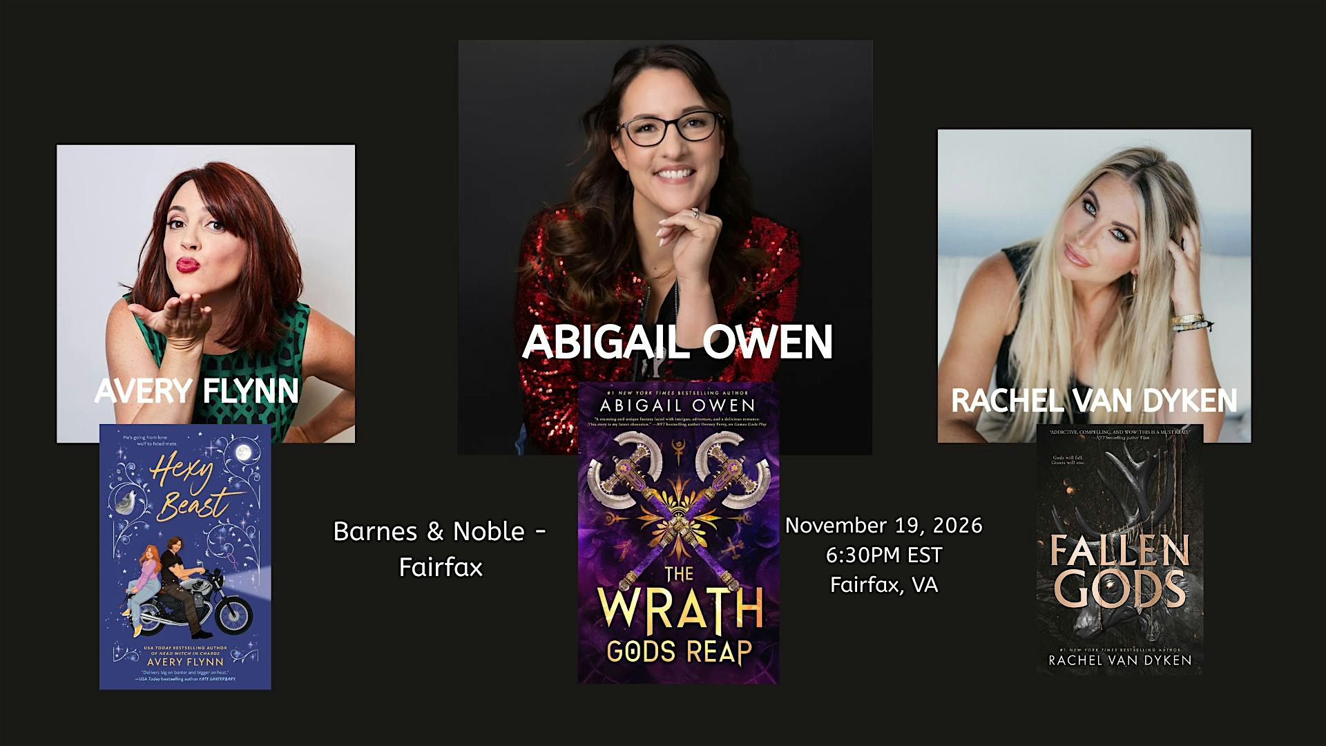 Abigail Owen, Avery Flynn & Rachel Van Dyken Discussion & Signing