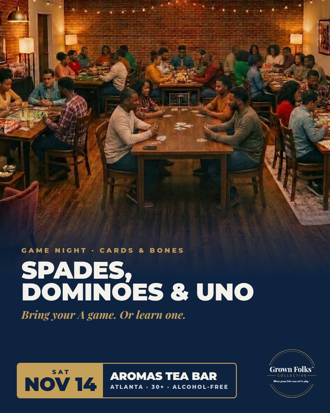 Grown Folks Game Night: Spades, Dominoes & Uno (30+)