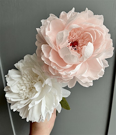 A  Crepe-Paper Peony Floristry Experience