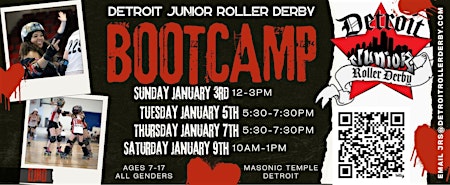 Detroit Juniors Roller Derby Winter 2027 Bootcamp