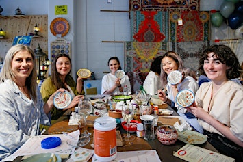Patterned Paint and Sip Classes Sydney: Ceramic Plates & Bowls