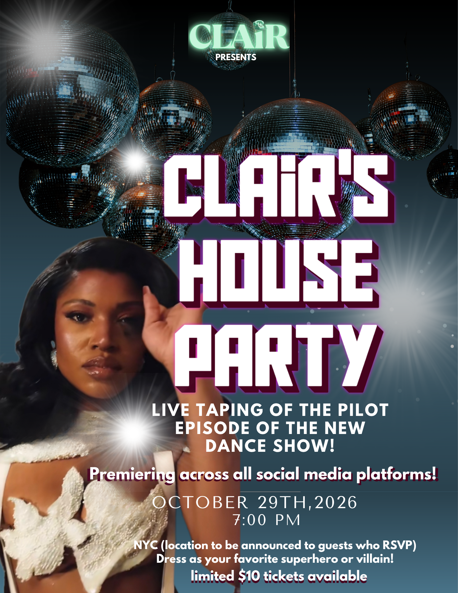 Clair's House Party: Superheroes & Villains