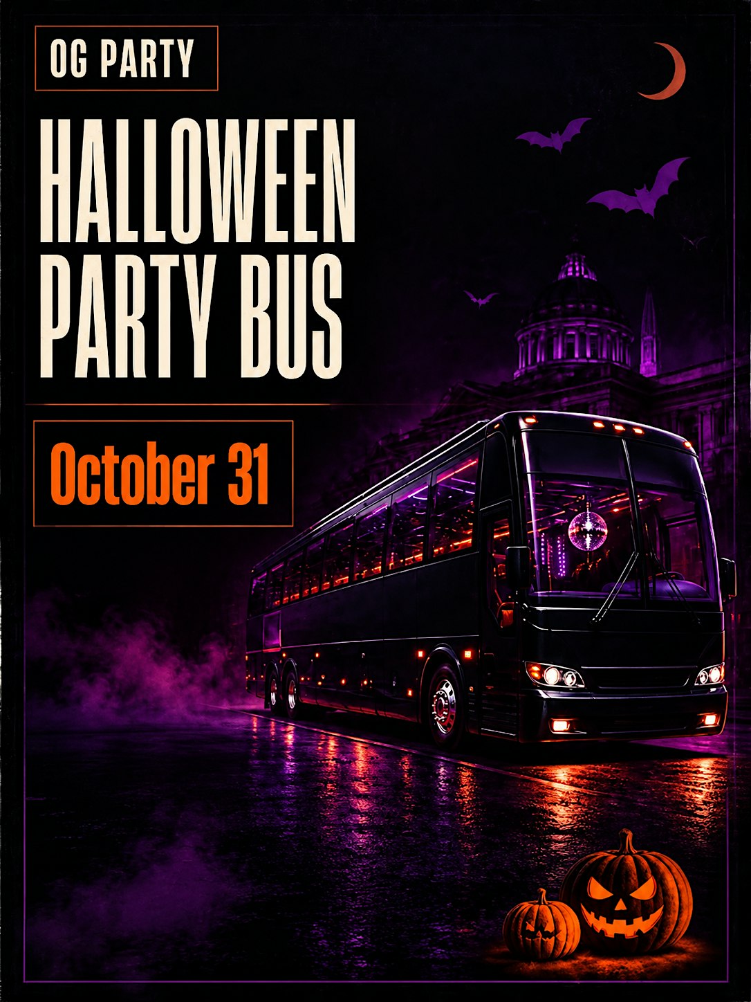 Halloween Bus Party