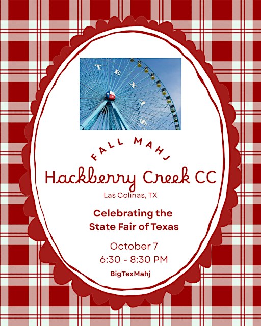 Fall Mahj at Hackberry Creek CC - October 7