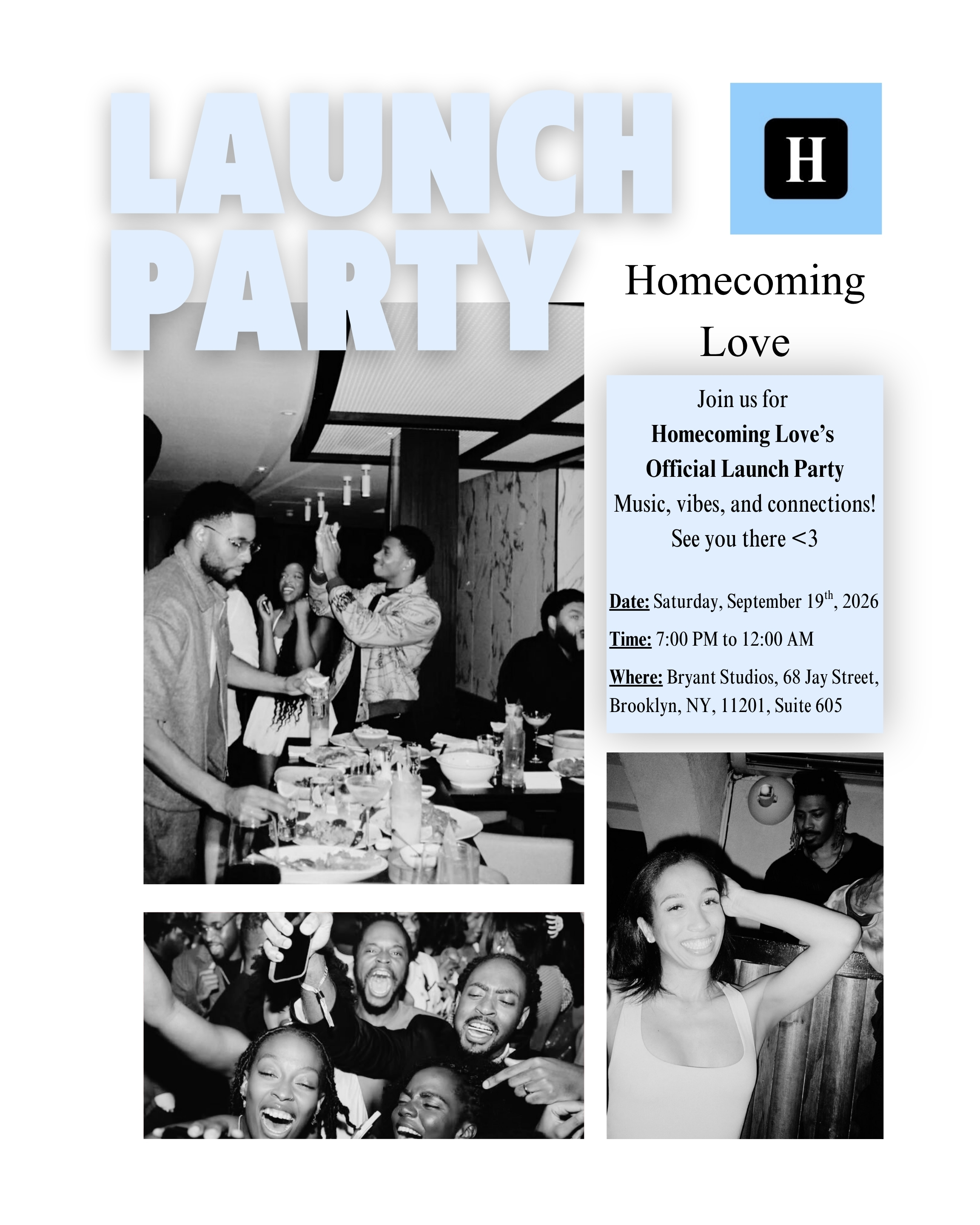 Homecoming Love Launch Party | An Elevated Singles Experience for Black Professionals🩵🥂🫶🏽