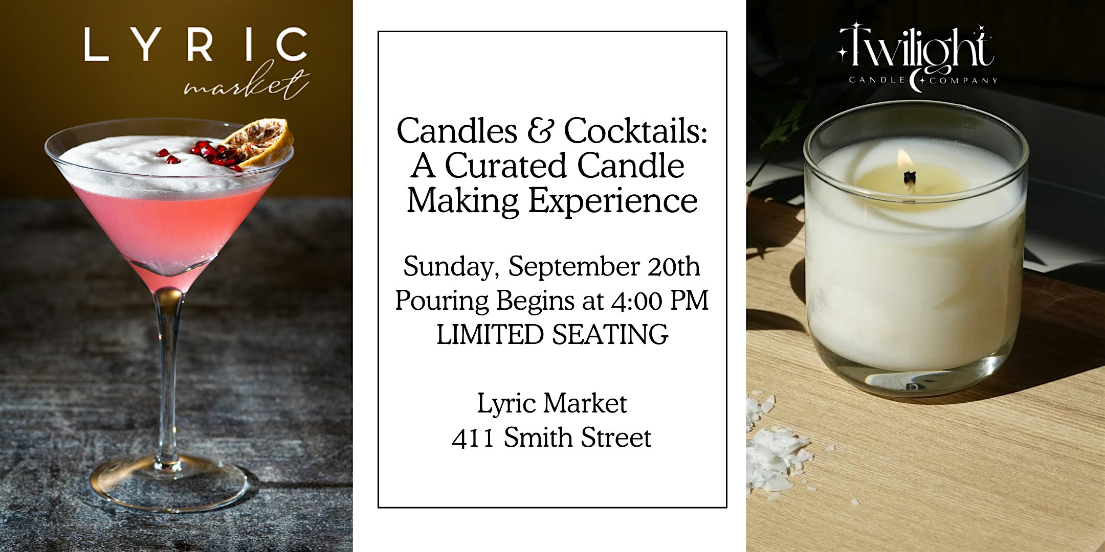 Candles & Cocktails:  A Curated Candle Making Experience