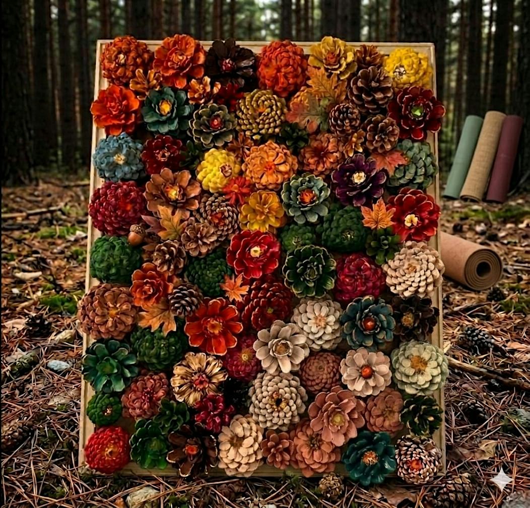 Yoga Retreat: Poses & Pinecones