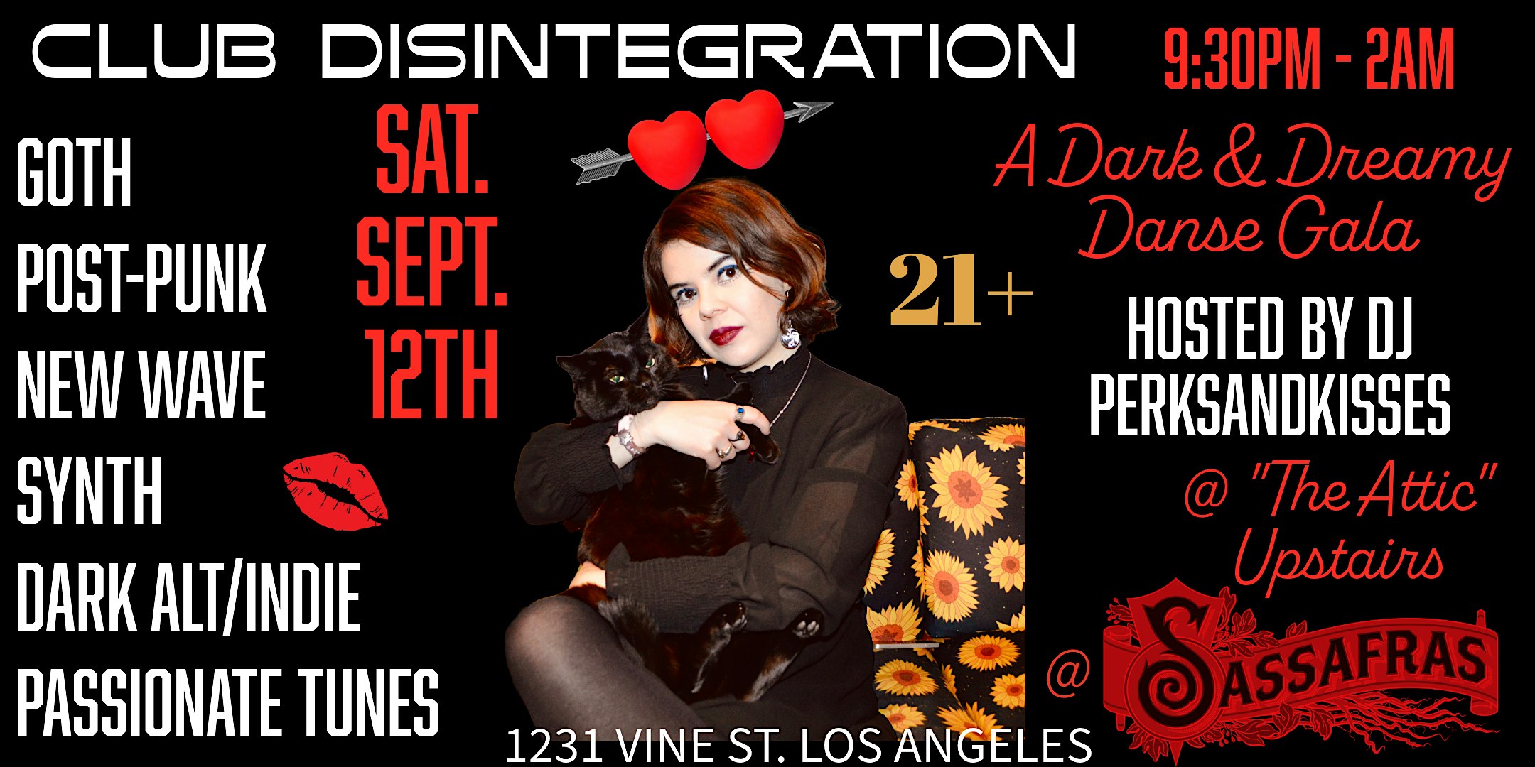 Club Disintegration @ “The Attic” @ Sassafras • Goth•New Wave•Post-Punk•ALT