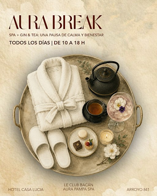 Weekends - Aura Break | Experiencia de Bienestar: spa, masajes y Gin&Tea