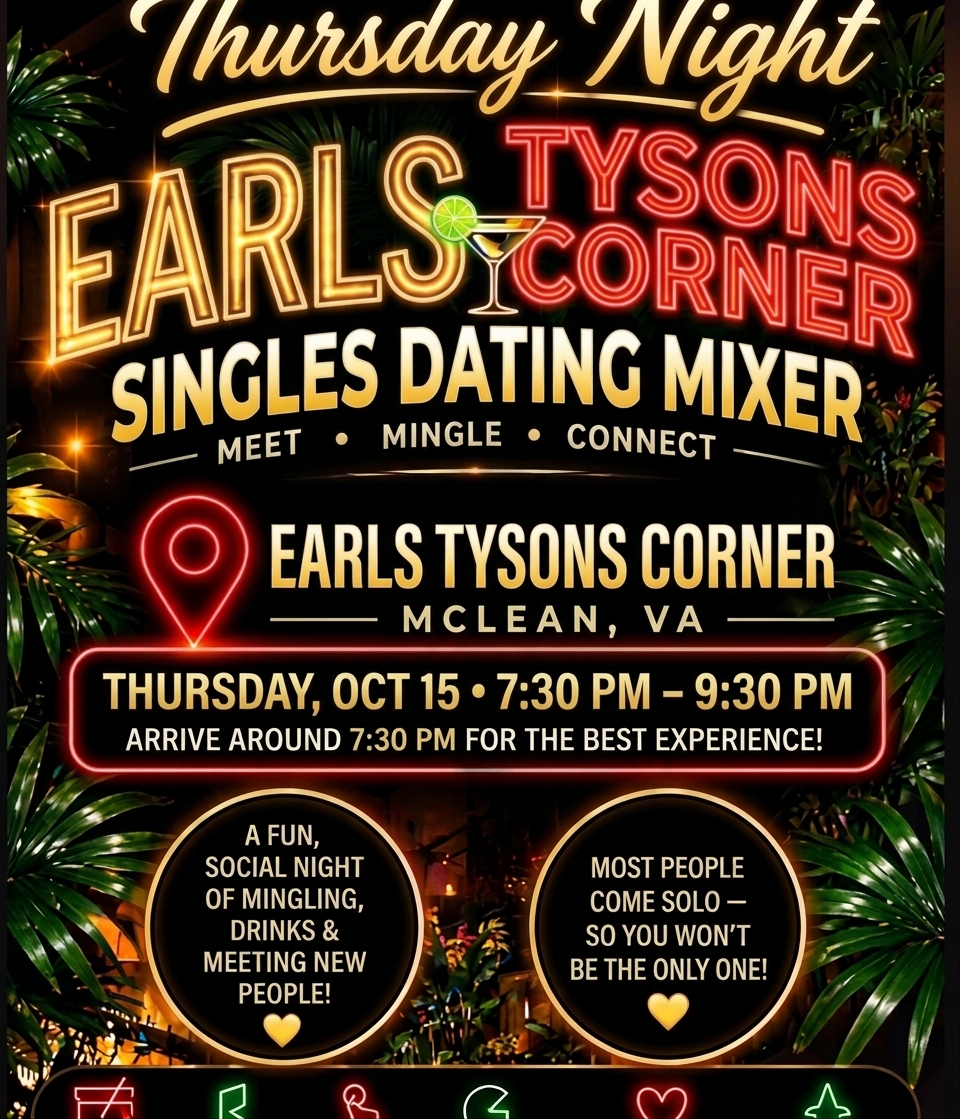 Thursday Night Singles Dating Mixer at Earls