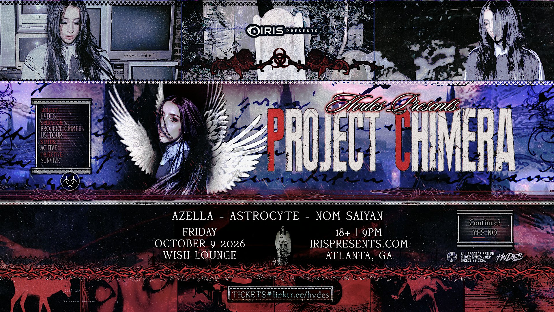 Iris Presents: HVDES @ Wish Lounge | Fri, Oct 9th!