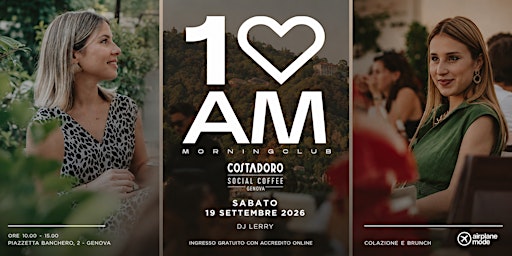 10AM MORNING CLUB COSTADORO SOCIAL COFFEE GENOVA