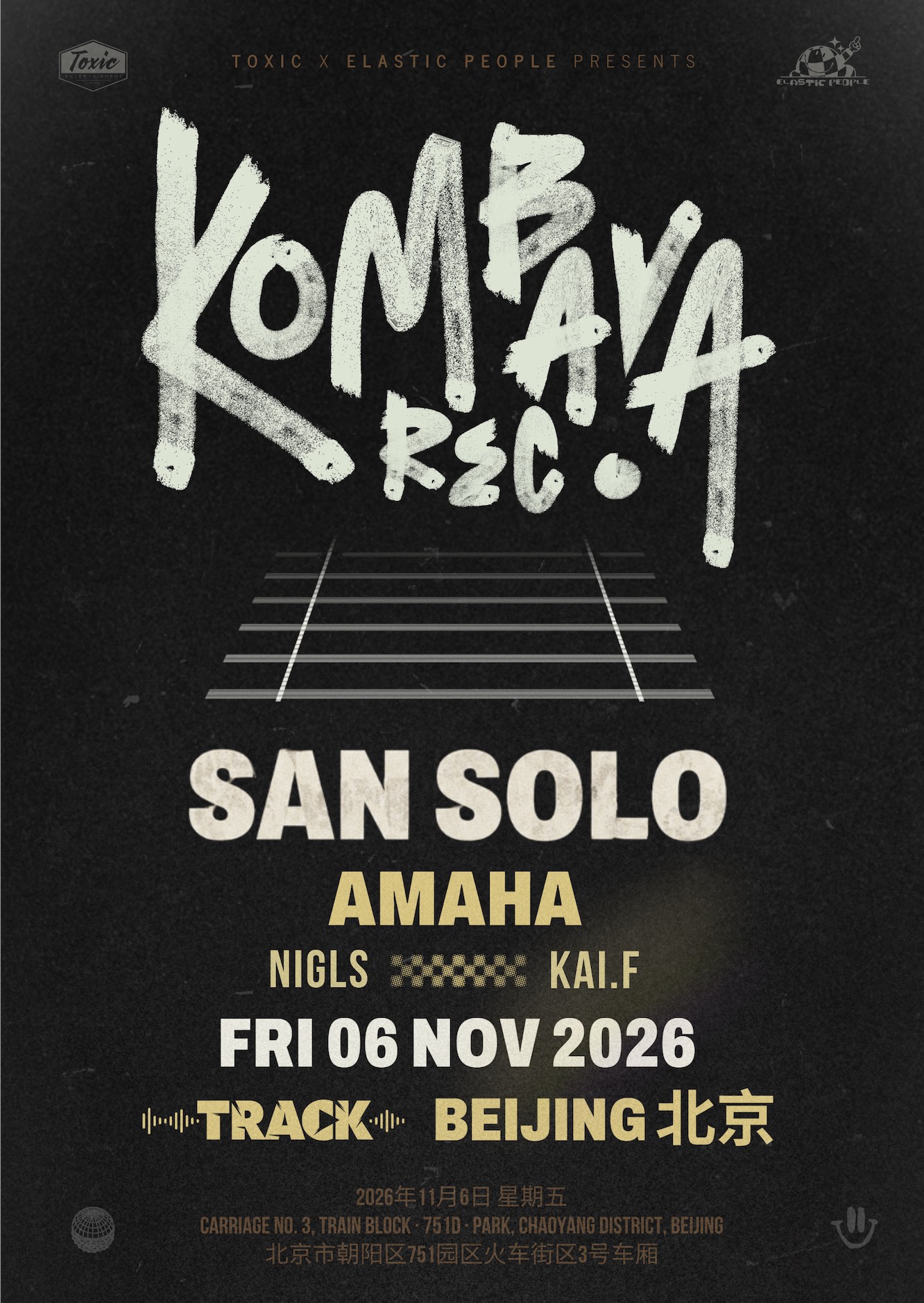 Toxic x Elastic People Pres: Kombava Rec Showcase with San Solo - Amaha