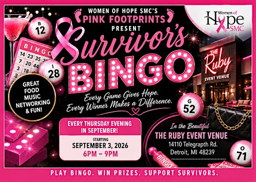 Survivors Bingo 9/10/2026
