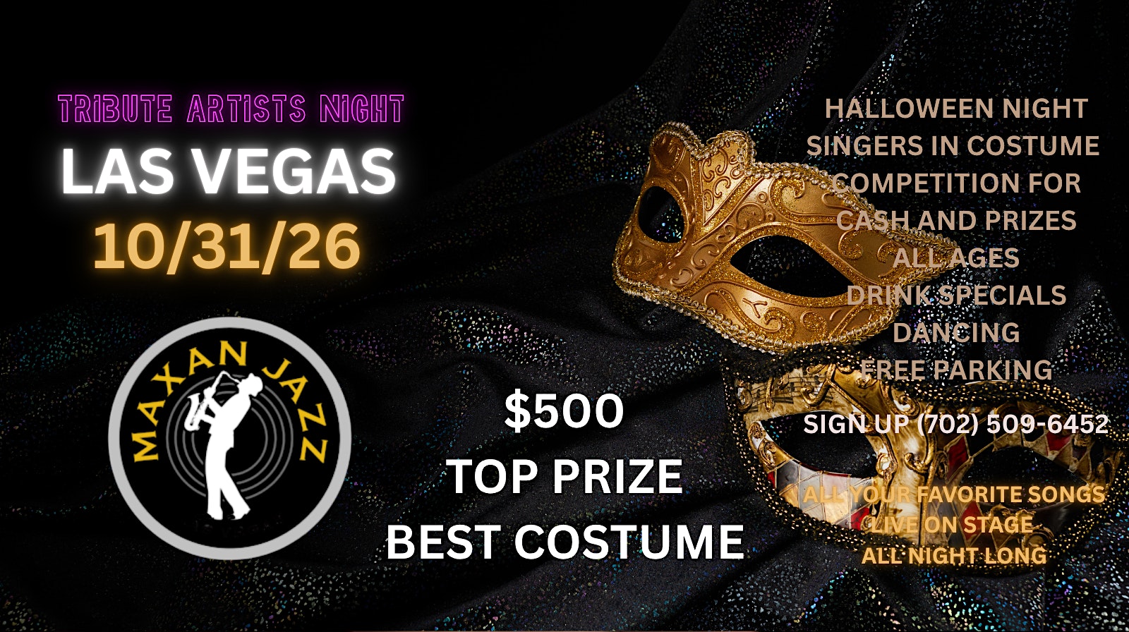 Voices Las Vegas Singers Halloween Competition hosted by Kendall Aviva