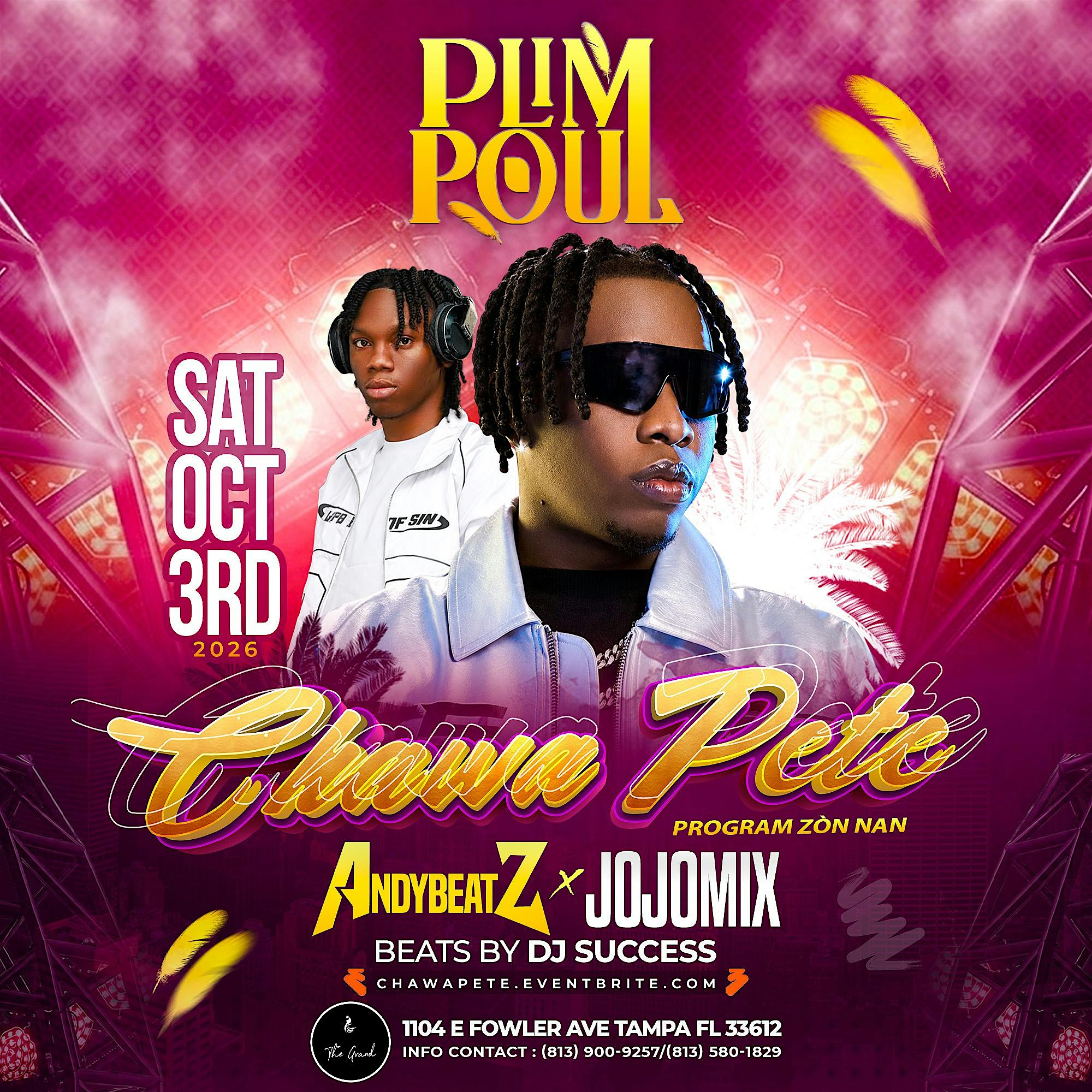 II  PLIMPOUL II ANDYBEATZ x JOJOMIX LIVE IN TAMPA  II CHAWA PETE  II