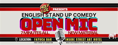 English Stand Up Comedy - OPEN MIC