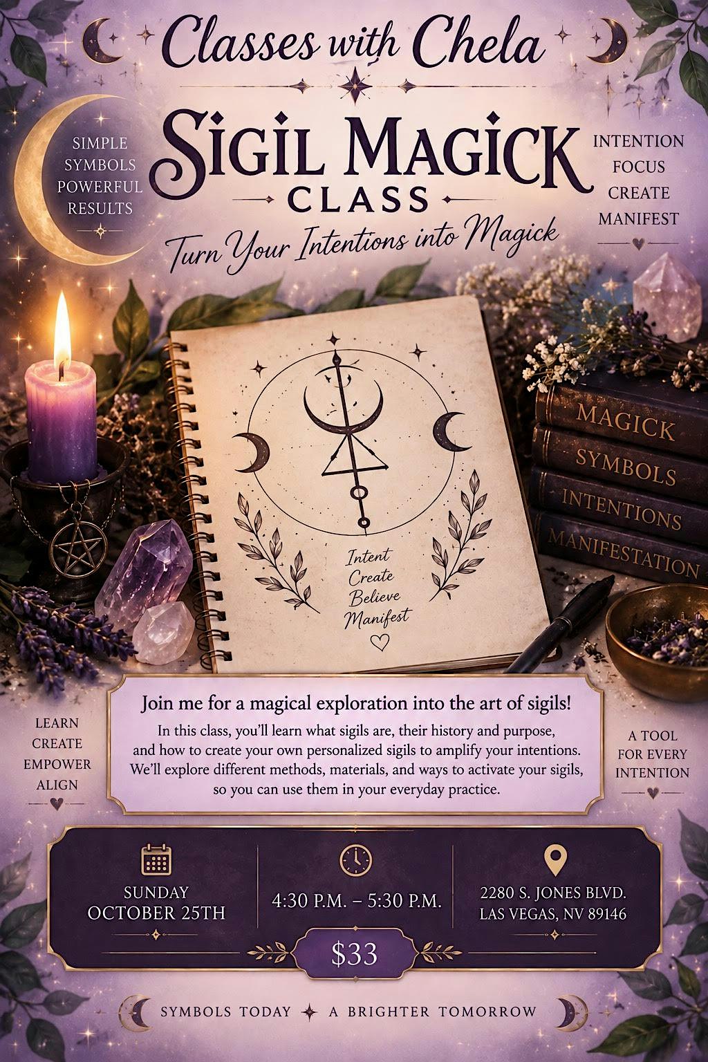 Sigil Magick Class with Chela