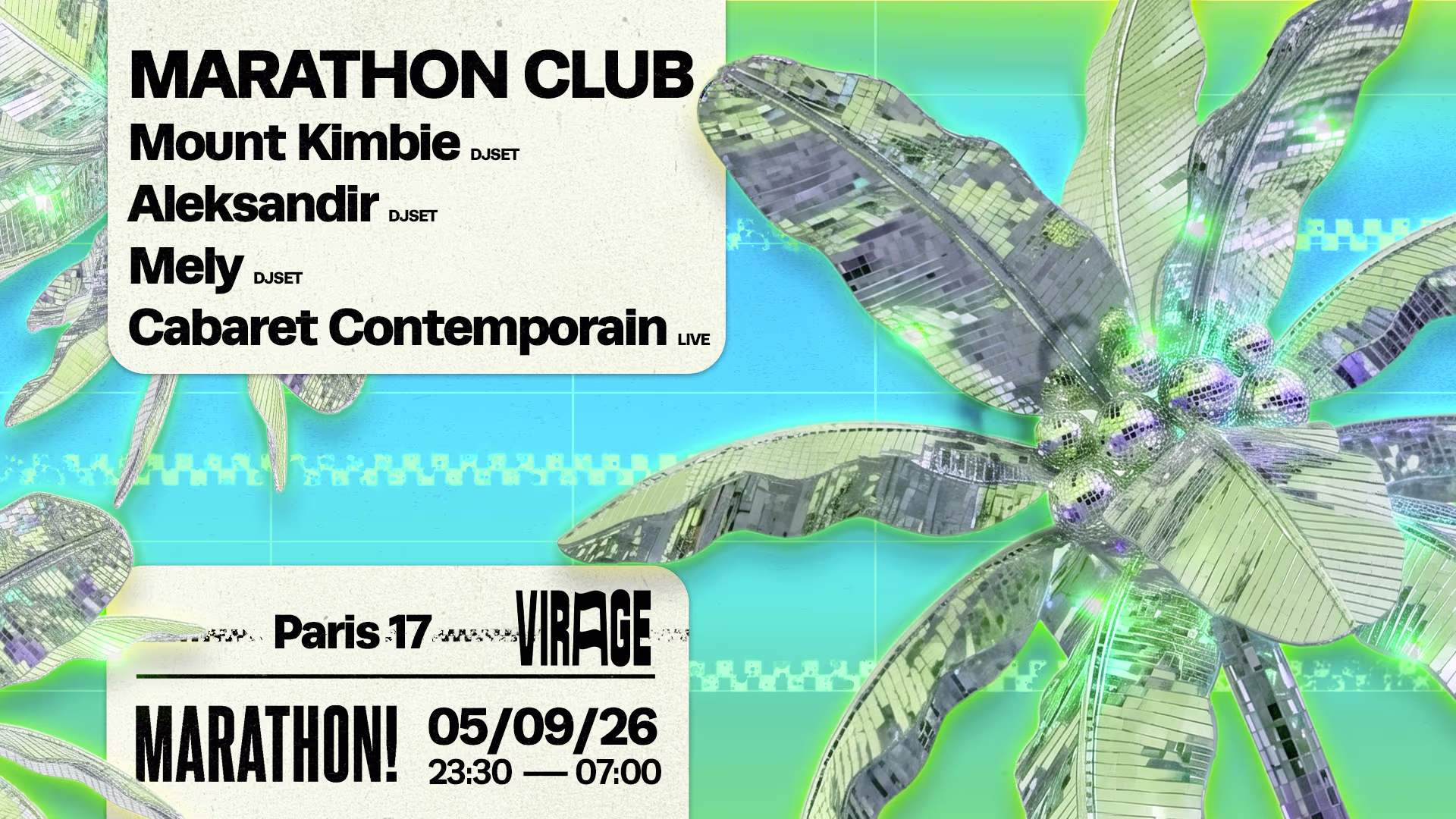 Marathon Club! : Mount Kimbie, Aleksandir, Mely & More