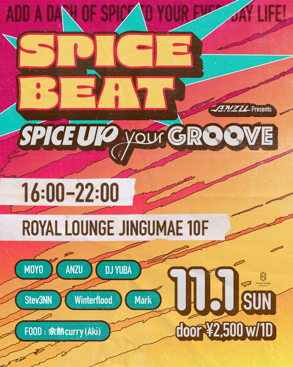 ANZU presents. 'SPICE BEAT'