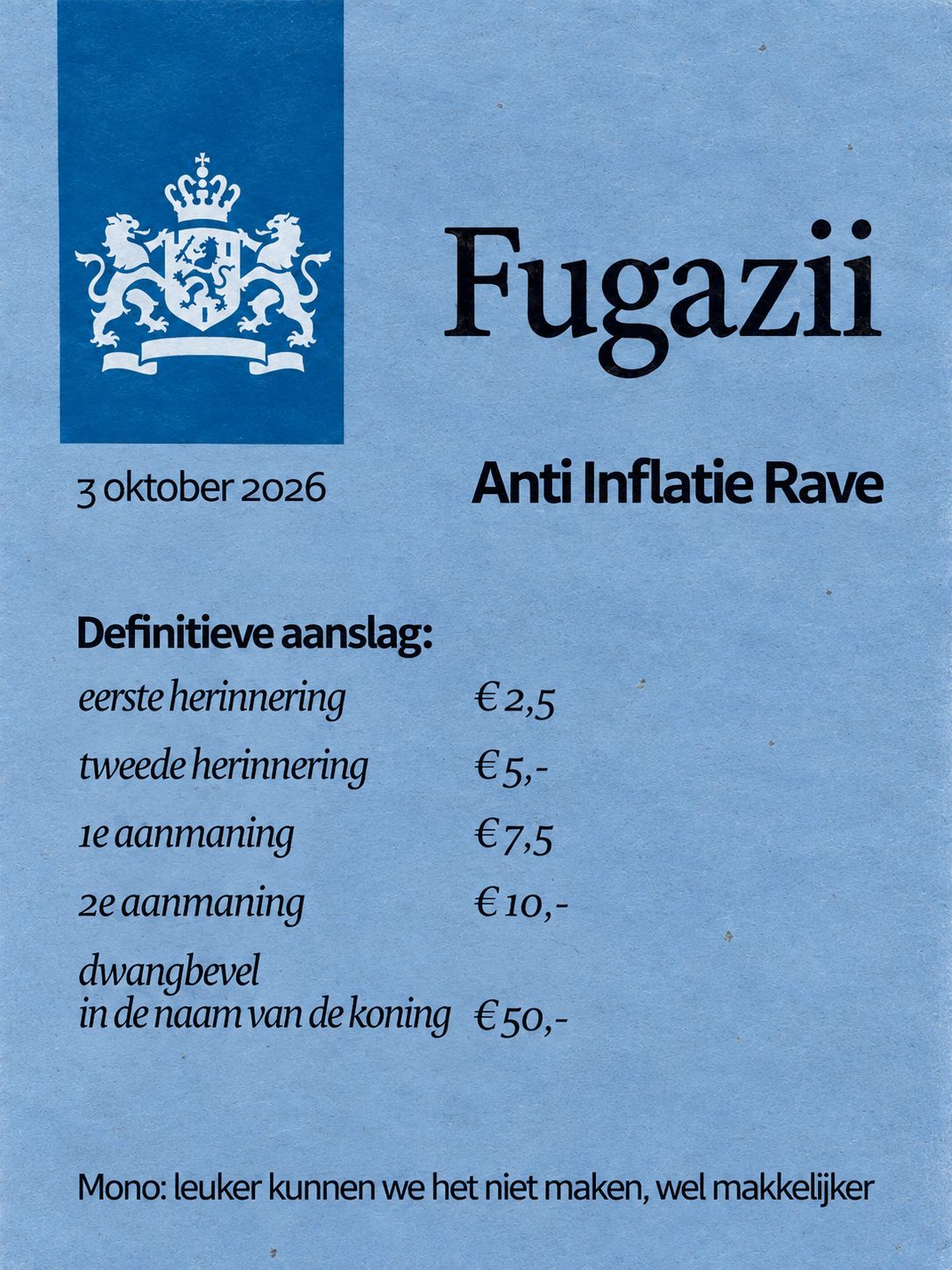 Fugazii - Anti Inflatie Rave