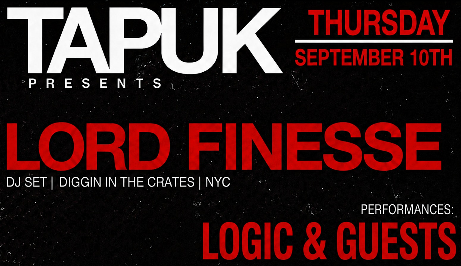 LORD FINESSE(USA) X LOGIC X  MOKA BLAST X PSYKHOMANTUS (MCR)