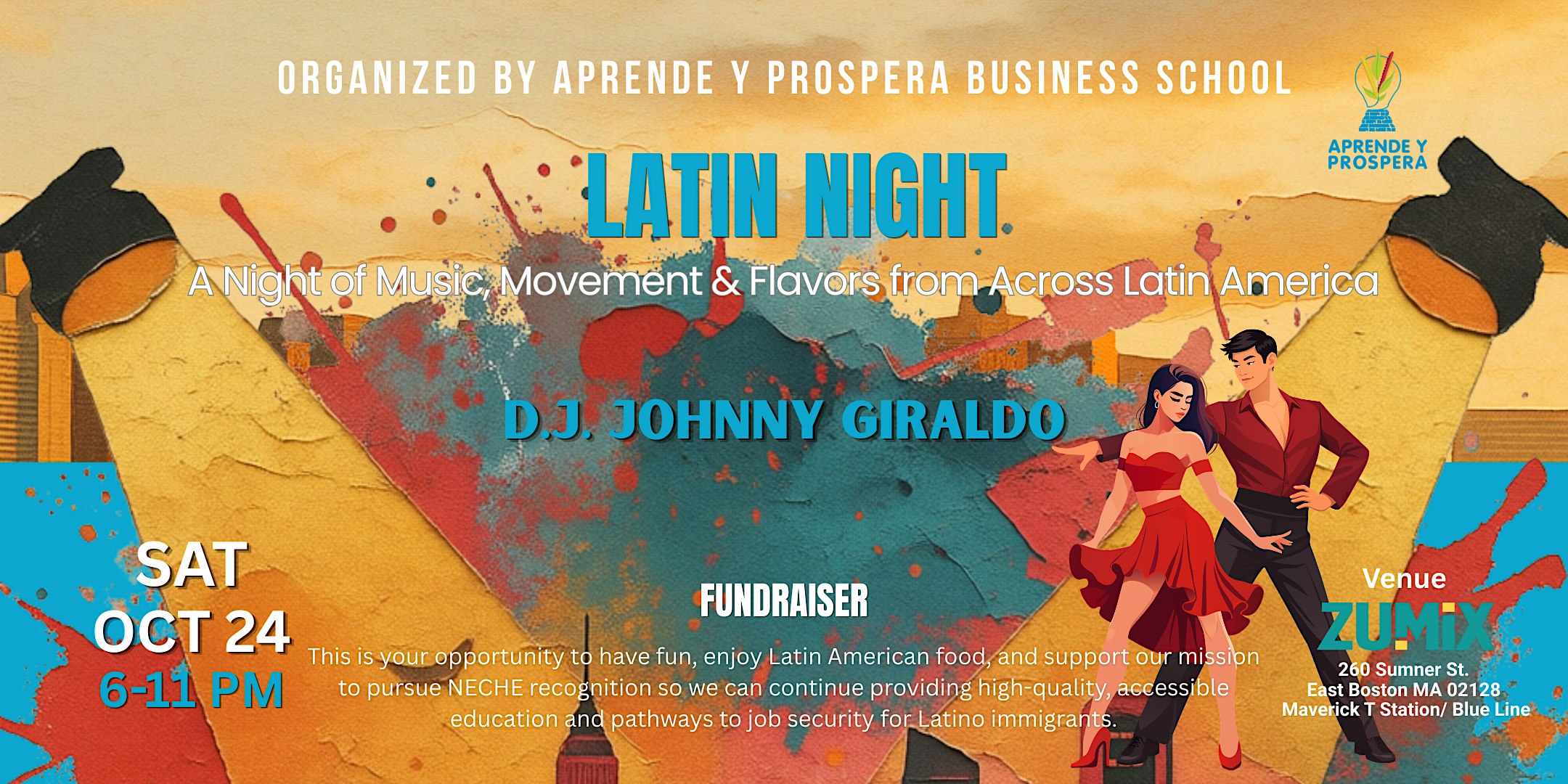 Latin Dance Fundraiser with DJ Johnny Giraldo
