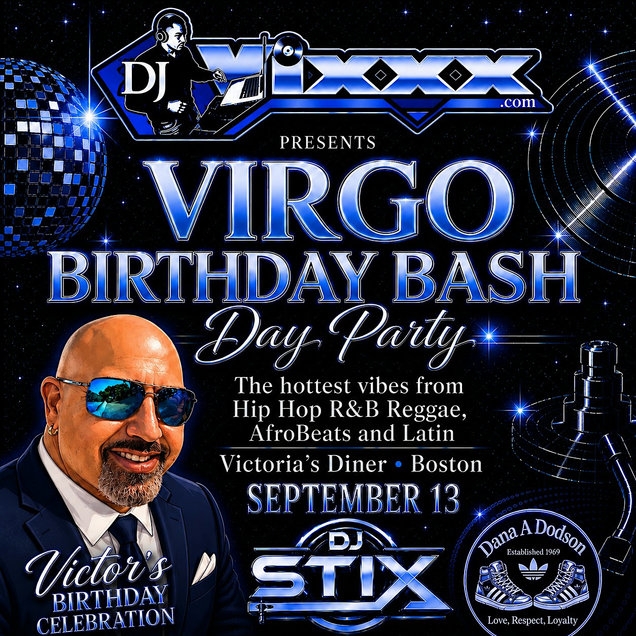 Virgo Birthday Bash Decades Day Party September 13th